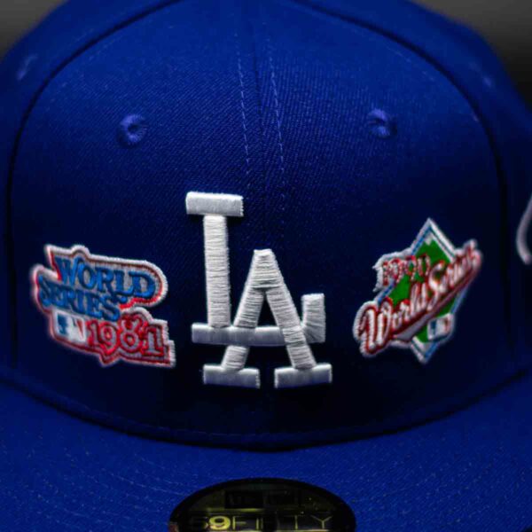 NEW ERA 59FIFTY MLB LOS ANGELES DODGERS WORLD SERIES CHAMPIONS SIDE PATCH - ROYAL BLUE - Imagen 2
