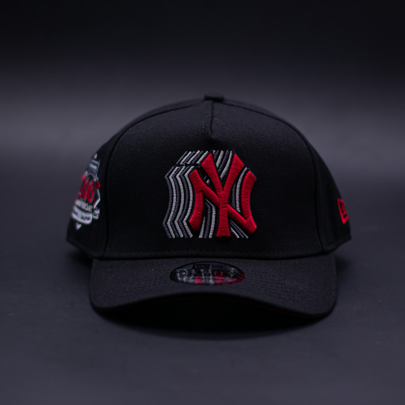 NEW ERA 9FORTY A-FRAME MLB NEW YORK YANKEES STADIUM ANNIVERSARY FADE BLACK RED EDITION