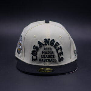 NEW ERA 59FIFTY MLB LOS ANGELES DODGERS SKULL CHROME TWO TONE PRIME EDITION