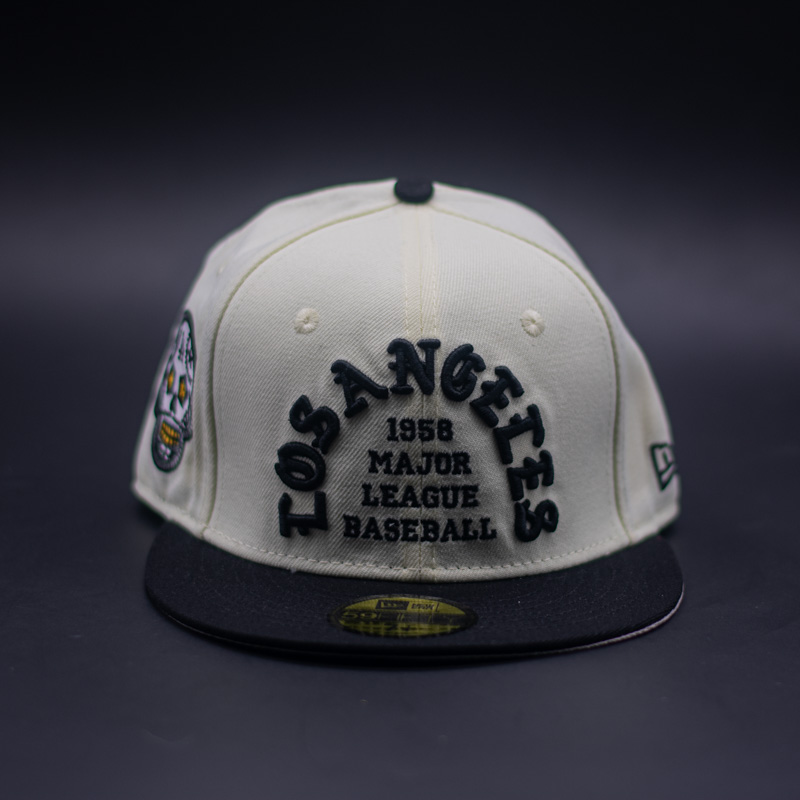 NEW ERA 59FIFTY MLB LOS ANGELES DODGERS SKULL CHROME TWO TONE PRIME EDITION