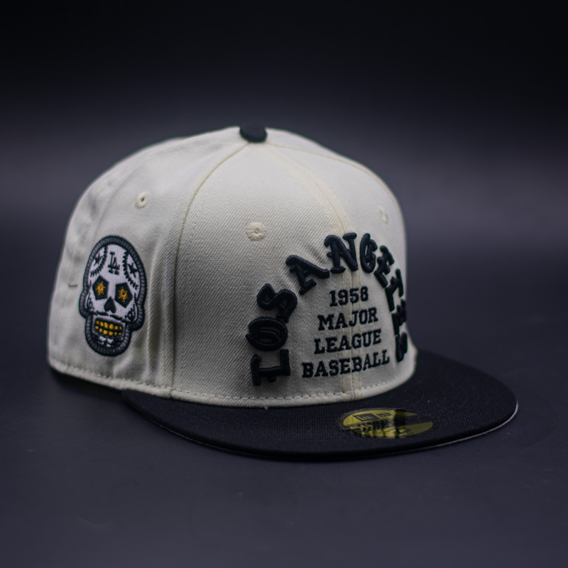 NEW ERA 59FIFTY MLB LOS ANGELES DODGERS SKULL CHROME TWO TONE PRIME EDITION - Imagen 2